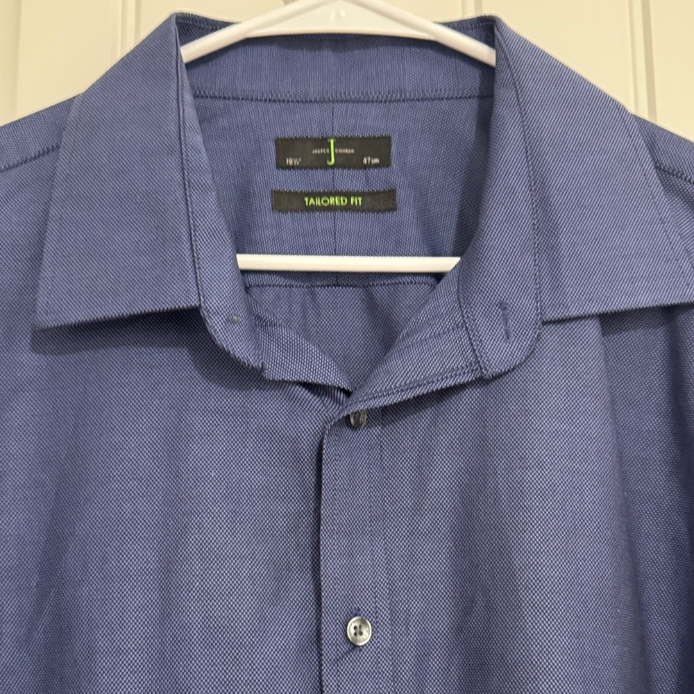 Tailored Fit deep blue & black Men's Shirt by JASPER CONRAN LONDON